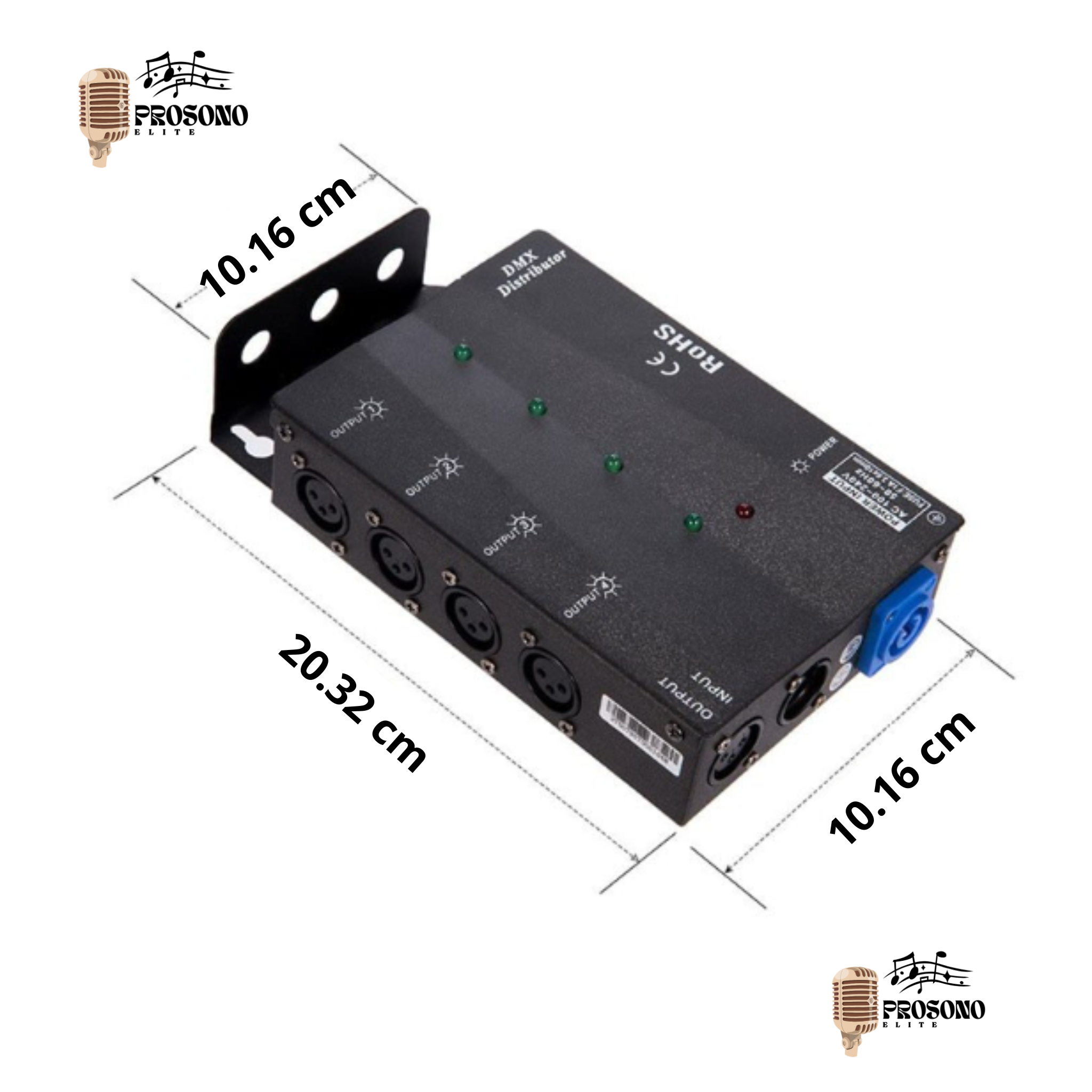 Distributeur DMX 4 Canaux - Amplificateur d'Éclairage Professionnel