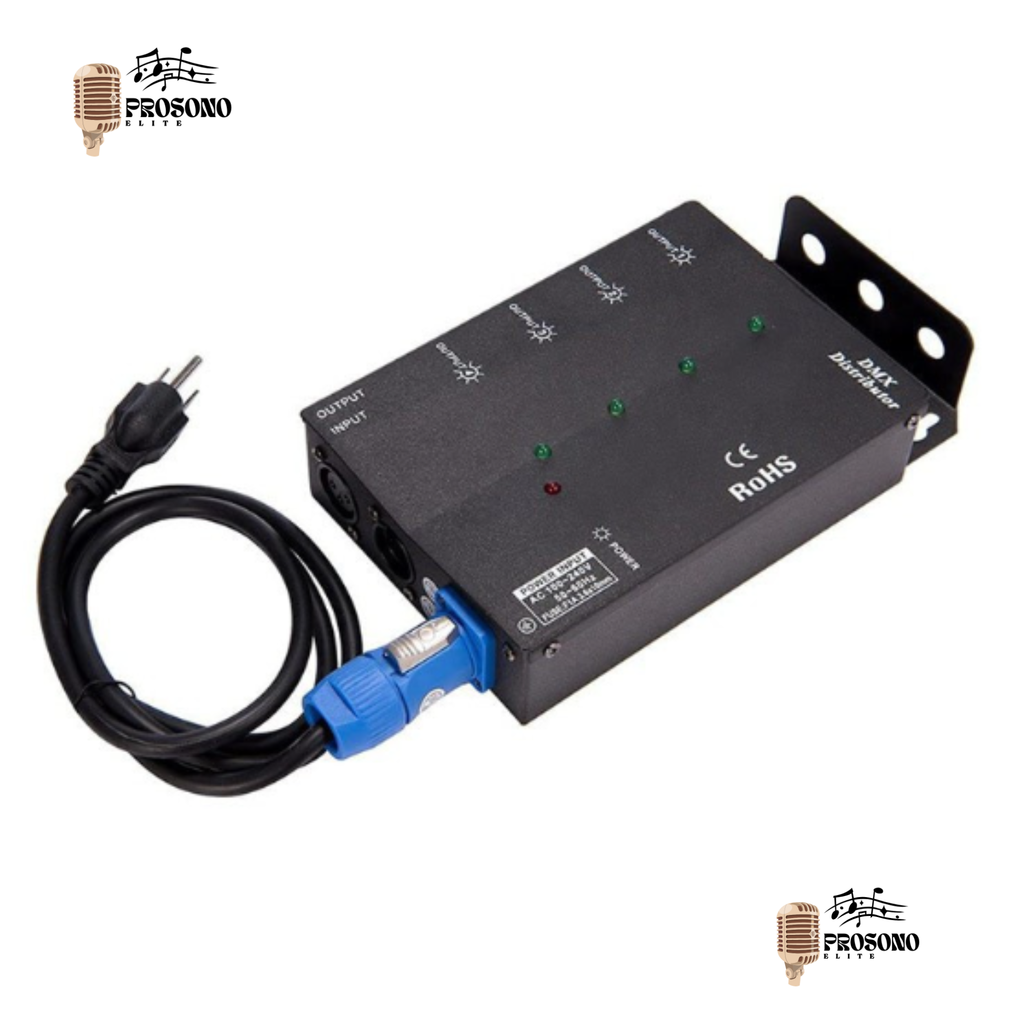 Distributeur DMX 4 Canaux - Amplificateur d'Éclairage Professionnel